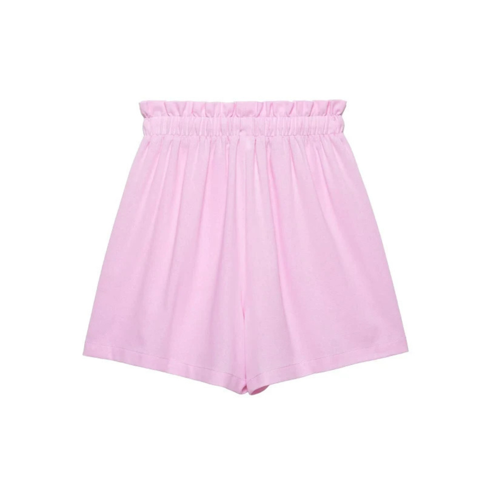 ZARA Solid Color Elegant High Waist Shorts